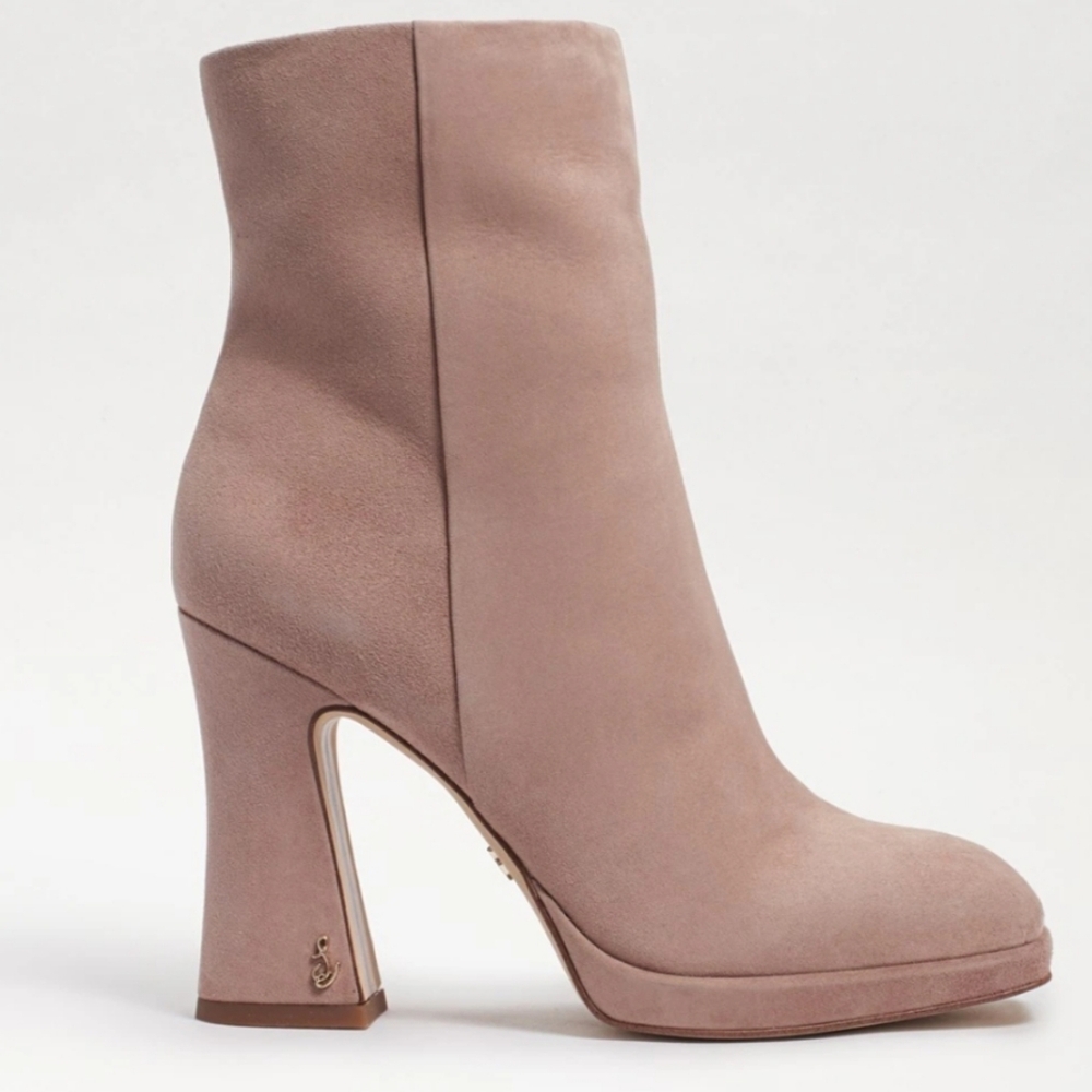 Sam Edelman Jaye Cashmere Suede Bootie EUC Size 8M